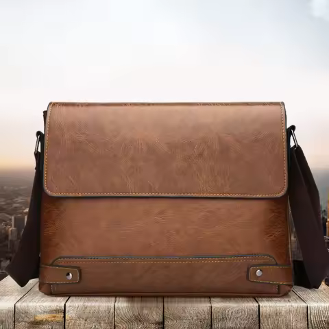 Shoulder Bag, Men's Crossbody Bag, Business Bag, Large Capacity, For Business Trips and Work