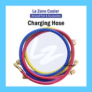 (3 pcs) Aircond Gas Meter Charging Hose Manifold Gauge Pipe Hose Rubber Pin R134a R134 R22 R32 R410 