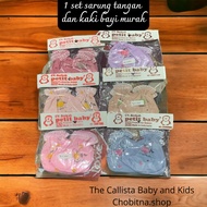 New 1 Set of Baby Gloves and Foot Gloves for Protecting Hands and Feet Baby Petit Baby Cow Motif – 1