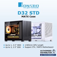 JONSBO D32 STD M-ATX PC Case - Black & White
