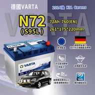 CS車材 - VARTA 華達電池 適用 KIA CARENS 14年後 N72 S95L 排氣孔設計 適用啟停系統