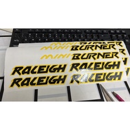 stiker raleigh basikal set