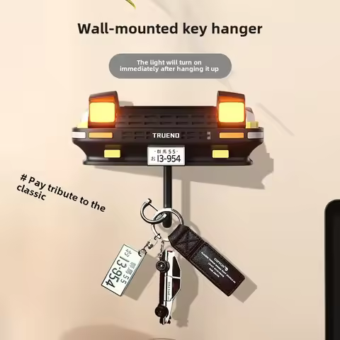 AE86 Car Key Holder New Gift Wall Mounted Headlight Decor Creative Auto Enthusiasts Home Decoration 