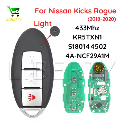 Liberty S180144502 Smart Key Remote Fob For Nissan Kicks Rouge 2018-2020 433.92Mhz 4A Chip NCF29AxM 