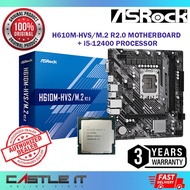 Asrock H610M-HVS/M.2 R2.0 LGA1700 Motherboard Intel 12th 13th Gen Combo Deal Core i3 i5 i7 Micro-ATX