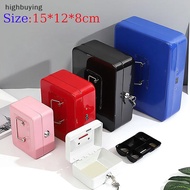 【HBSG】 Cash Box Coin Piggy Bank Money Organizer Cash Box with Lock Cash Drawer Box Hot