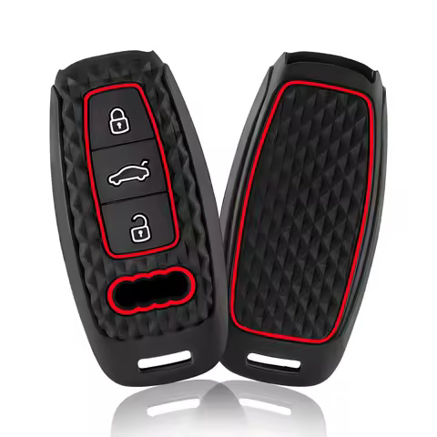 For Audi A3 8Y A4 A6 A7 A8 E-tron Q5 Q8 C8 D5 Silicone Car Smart Key Case Cover Auto Styling Protect