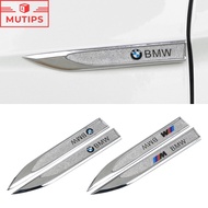 BMW 2Pcs Car Body Metal Side Fender Stickers For G20 F30 E60 E46 E90 F10 G30 E36 E30 X1 F48 X3 G01 X