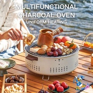 Outdoor Charcoal Barbecue Grill Portable BBQ Grill Household Camping Grill Stove Smoker Grill