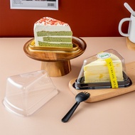 8 Inches Triangle Cake Box Plastic Cut Cake Packaging Dessert Box