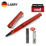 LAMY Safari Rollerball Pen （สีแดง）ของแท้100% ปากกาโรลเลอร์บอล ลามี่  ไส้ปากกาโรลเลอร์บอล LAMY M63 หั