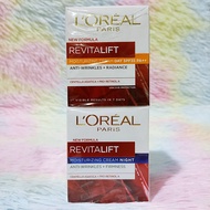 SET เดย์ + ไนท์ 50ml*2 Loreal Revitalift Anti Wrinkle Day Night Cream SPF35 PA++ ลอรีอัล ครีม