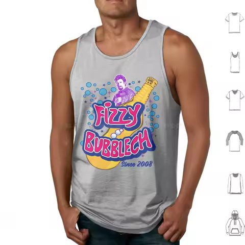 Fizzy Bubblech Tank Tops Print Cotton Fizzy Bubblech Adam Sandler Adam Sandler Movie Bubbly Comedy D