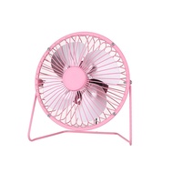 Tongpudi®【Ready Stock】4 inch Portable USB Charged Metal Mute Table Cooling Fan Home Office Air Cooler