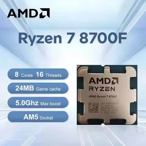 AMD Ryzen 7 8700F 8-Core 16-Thread New 4.1GHz L3=16M Processor 65W Socket AM5 4NM DDR5 R7 8700F but 
