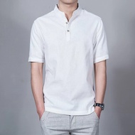 mens fashion black formal polo Korean polo shirt for men cotton office plain short sleeve shirt