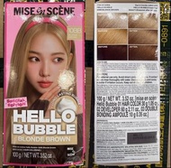 韓國🇰🇷頂流女團 Aespa x MISE EN SCENE New Hello Bubble 植粹高顯色霧面修護染髮泡沫霜