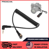 Proocam Cable-C1 2.5mm & 3.5mm Canon EOS M 700D 650D 550D 3000D 80D 70D Shutter n