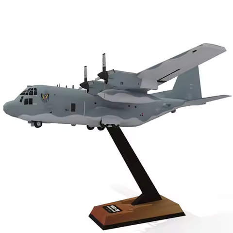 Hot High Quality DIY 1:100 Military Lockheed AC-130U Ghost Aerial Gunship Aircraft Paper Model Milit