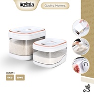 Angola Tempat Penyimpanan Beras Serbaguna E28/E30 Rice Dispenser Box/Rice Bucket/Wadah Makanan