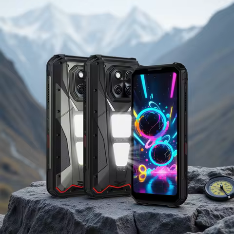 World Premiere DOOGEE V Max Play 5G Projector Rugged Phone 20500mAh Dual Camping Lights Dimensity 73