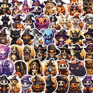 50pcs Realistic Animal Halloween Graffiti Stickers Luggage Water Cup Scooter Decoration Stickers Waterproof