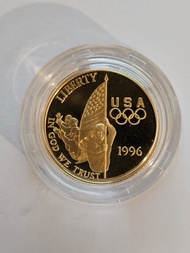1996 USA gold coin 美國 金幣，重量約8.37 克 grams，90% gold content 金含量
