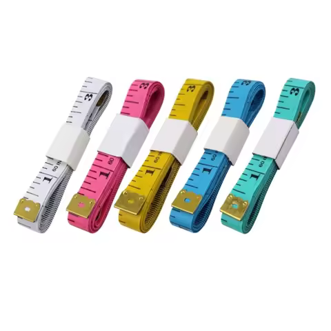 H4GE 5-Piece Clothing Measure Tape Set with Metric and Royal Reading, 150Cm Length for Sewing, Home 