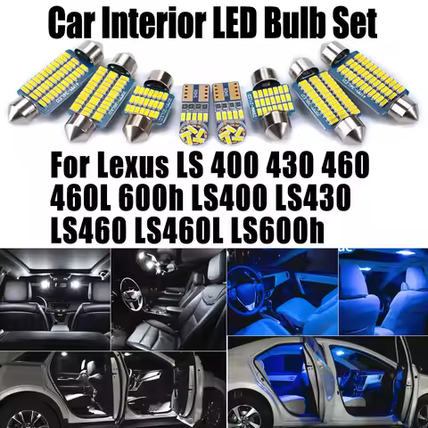 LED Interior Map Door Light Kit Car Bulbs For Lexus LS 400 430 460 460L 600h LS400 LS430 LS460 LS460