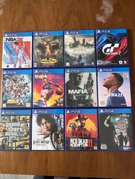PS4 Games GT7 FIFA 霍格華茲 Red Dead 2K GTA