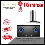 Rinnai RH-C209-GCR Chimney Hood + Rinnai RB-2CGN 2 Burner Built-in Hob *BUNDLE DEAL - FREE DELIVERY