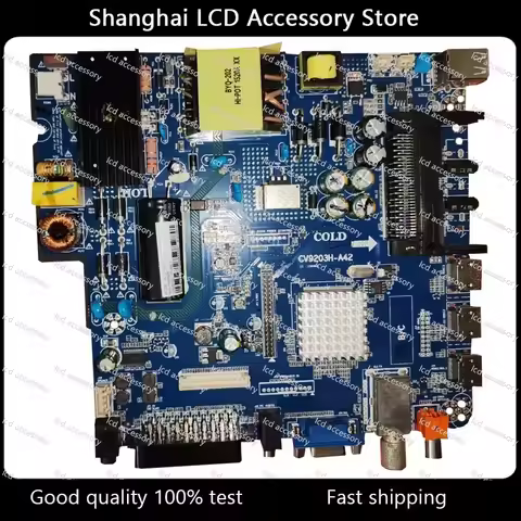 CV9203H-A42 Three-in-one TV motherboard 45--80V 300ma working good for 1366X768 SCREEN
