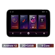 จอมอนิเตอร์เบาะหลังรถยนต์พร้อมเครื่องเล่น Android 12 2+32G หน้าจอสัมผัสขนาด 10.1 นิ้ว พร้อม Wifi Blu