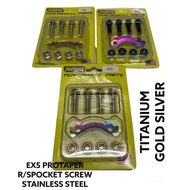 [ EX5 / EX5 high power ]  PROTAPER REAR SPROCKET SCREW STAINLESS STEEL SKRU SPOKET BELAKANG