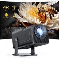 HY320 Pro 4K/1080P Projector Android 13.0 WiFi 6/Bluetooth 5.2 150-inch screen smart portable 180° r