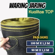 Jaring Waring Pukat/Puket Hitam Pagar Tanaman Keramba Ikan Bisa Ecer Atau Per Roll Budidaya dan Ayam