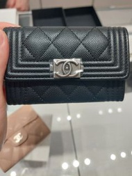 Chanel Boy Chanel Card Holder (silver hardware) Boy Chanel 香奈兒咭片套(銀扣)
