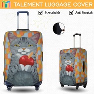 Luggage Protector Cover Cat Personalized Suitcase cover Stretchable Luggage Accessories Anti Scratch