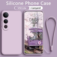 Vivo V50 Lite 5G Casing V50 V40 Lite V30 Pro V30E V29 V29E 5G 4G Liquid Silicone Casing With Full Co