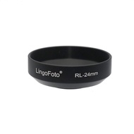 LingoFoto Photo Camera Lens Hood Black Metal 24mm for Rollei 35, 35T, 35TE, RL-24mm LC4188