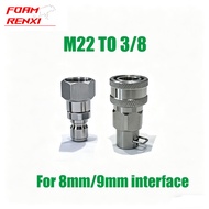 M22 to 3/8" Swivel Adapter Male Female Quick Connector Fit 8mm/9mm interface Hose