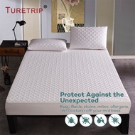 Jacquard Mattress Protector Hypoallergenic 100% Waterproof Mattress Pad Cover Breathable Sheet Queen King Size