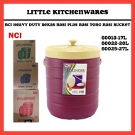 NCI Heavy Duty Bekas Nasi Plas Nasi Tong Nasi Rice Bucket Cooler Box 60018/60022/60025 Thermos Nasi