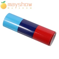 MAYSHOW  Car Hood Stickers, 118x5.9inch 3Color M-Colored Stripe Decal Sticker, Auto Body Accessories Blue,Red Side Mirror Stickers for BMW Decorations