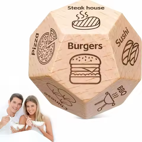 Dice for Her Him Couples Gift Ideas Food Decision Dice Games Christmas Birthday Valentines Day Gifts