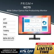 PRISM+ W270 | 27" 144Hz FHD [1920 x 1080] IPS Professional Monitor Productivity Monitor