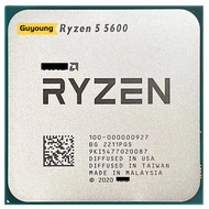 Ryzen 5 5600 R5 5600 3.5 GHz ใช้เครื่องประมวลผลซีพียูหกแกนสิบสองเกลียว7NM L3 = 32M 100-000000927ซ็อกเก็ต AM4