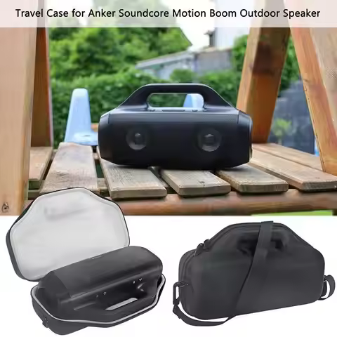 Portable Travel Carrying Case Waterproof Storage Cover Box Adjustable Shockproof for Anker Soundcore