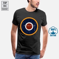 Raf Roundel Ww2 Spitfire Target Royal Air Force Fathers Day Premium T Shirt New