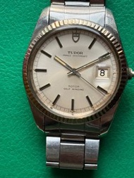 特價出售-Tudor新淨全原裝大針板38mm- 90814，18K白金圈,勞力士錶的,錶底。勞力士7836原裝夾片錶帶/Tudor Jumbo size 90814 all original , 18